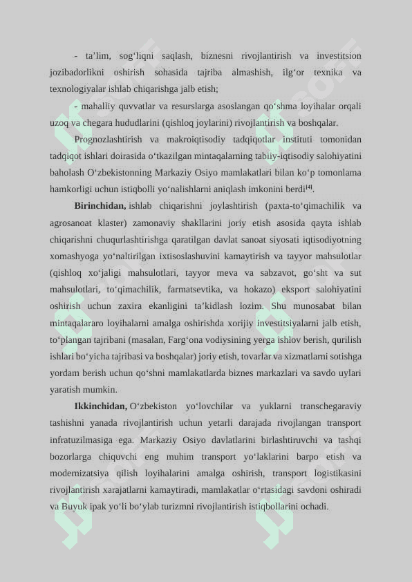Mehnat bozori statistikasi O‘zbekistonning Markaziy Osiyo mintaqasida tutgan o‘rni va ro‘li 6