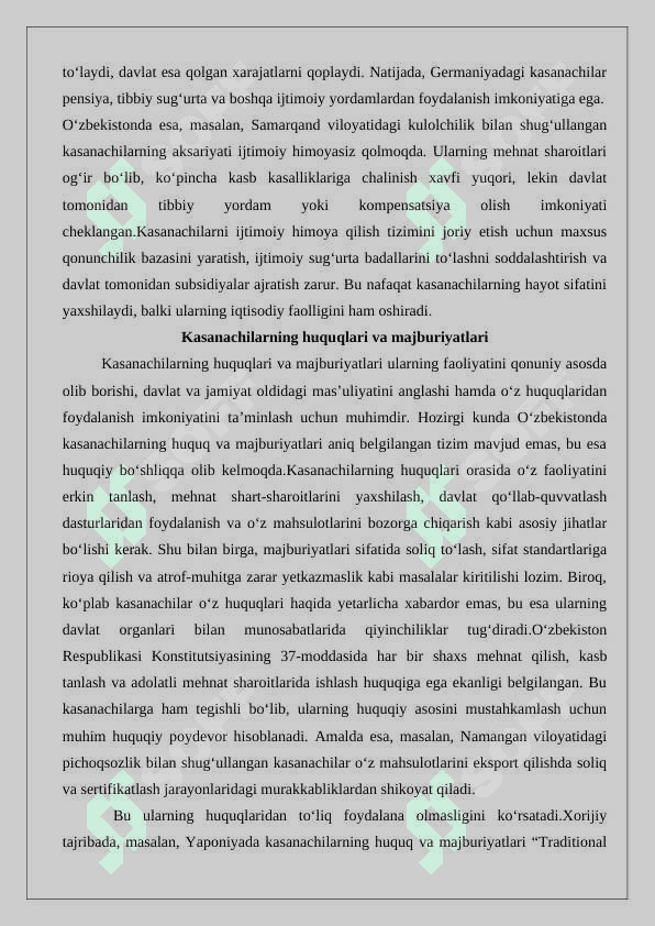 Kasanachilarning mehnatini huquqiy jihatdan tartibga solishning o‘ziga xos xususiyatlari 25 5