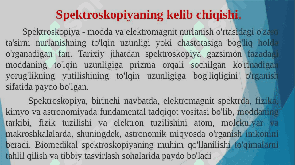 SPEKTROSKOPIYA  HAQIDA TUSHUNCHA 3
