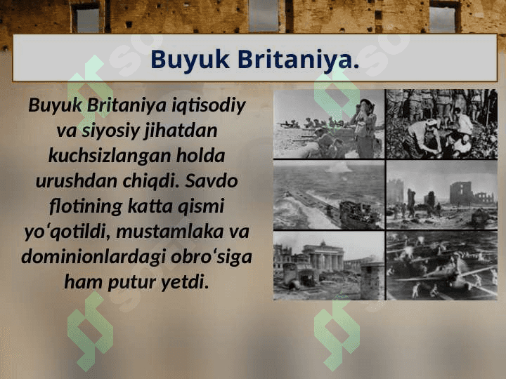 1945 – 1991-yillarda Buyuk Britaniya va Fransiya 2