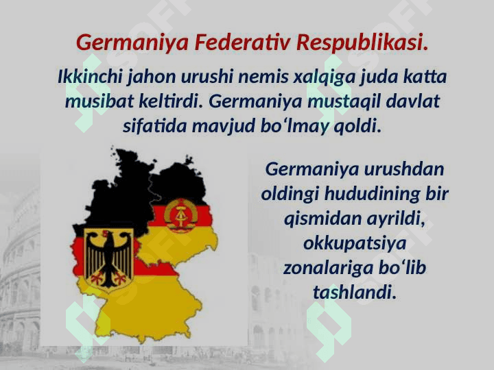 1946 – 1991-yillarda Germaniya va Italiya 2