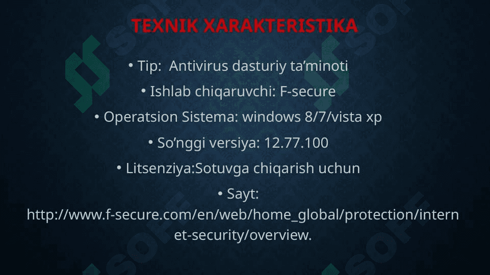 Texnik xarakteristika 2
