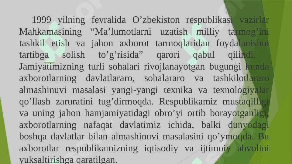 TIZIMLI VA AMALIY DASTURIY TA’MINOTNING RIVOJLANISH TENDENTSIYALARI 6
