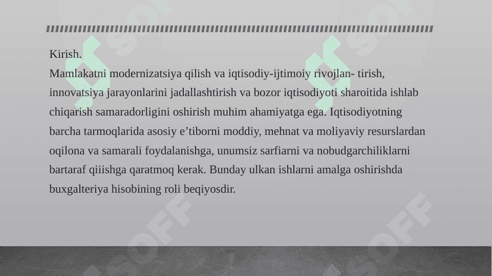 Xo'jalik hisobining mohiyati va boshqaruv tizimidagi ahamiyati 2