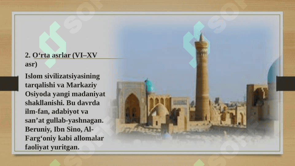 O‘zbekiston tarixini davrlashtirishda sivilizatsion qarashlar 4