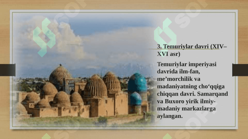 O‘zbekiston tarixini davrlashtirishda sivilizatsion qarashlar 5