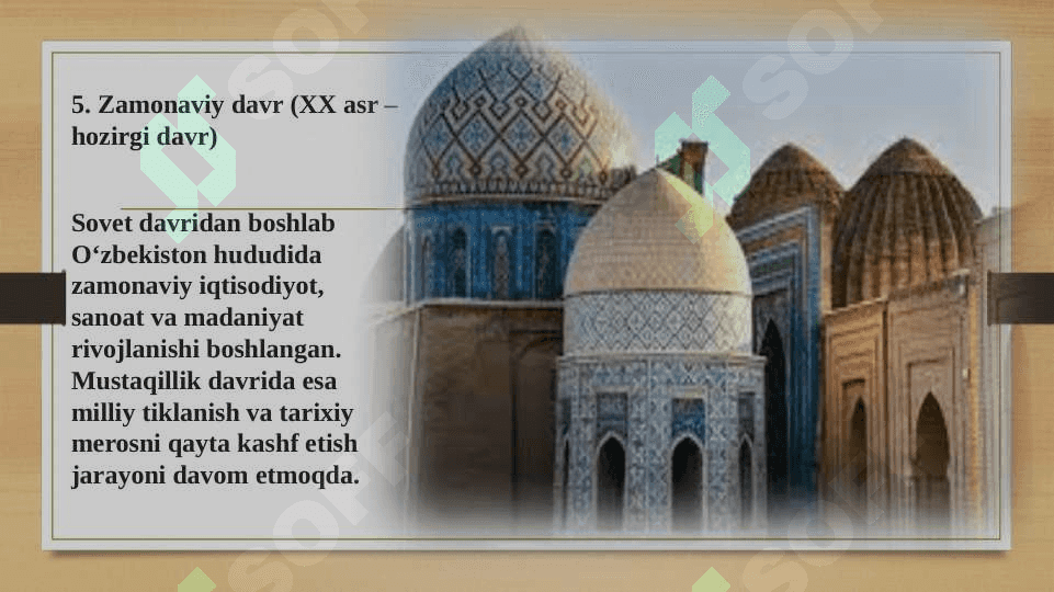 O‘zbekiston tarixini davrlashtirishda sivilizatsion qarashlar 7