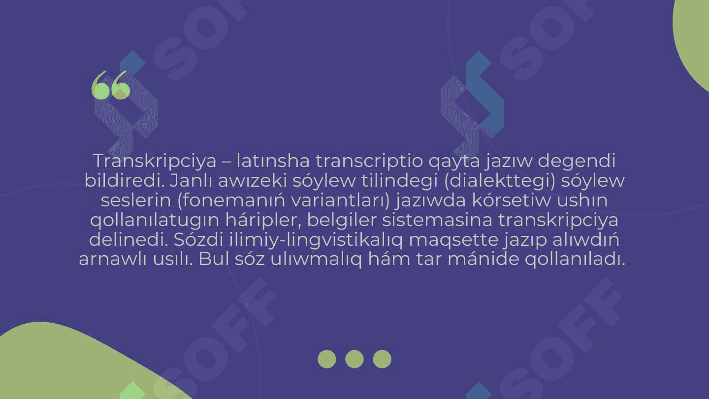 TRANSKRIPCIYA
HÁM
TRANSLITERACIYA 2