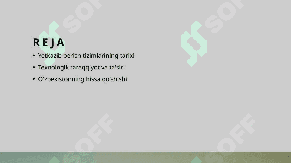 Yetkazib berishning vujudga kelish tarixi 2