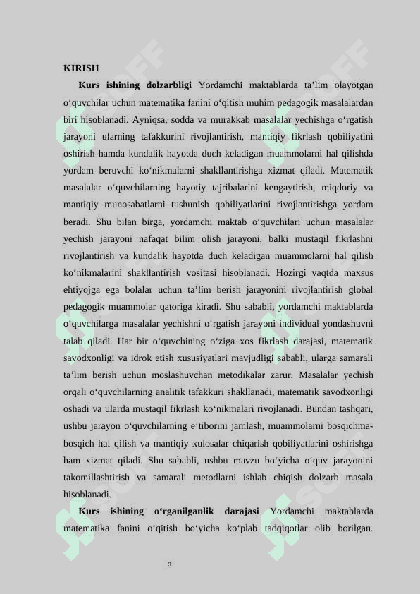 Yordamchi maktabda sodda va murakkab masalalar yechishga oʻrgatish 3