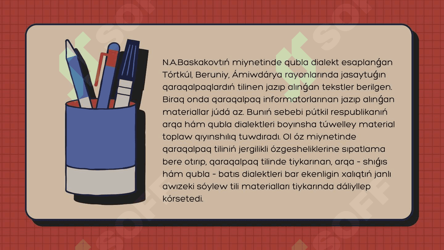 Prof.N.Baskakov hám
S.Vurmnıń klassifikaciyası 2