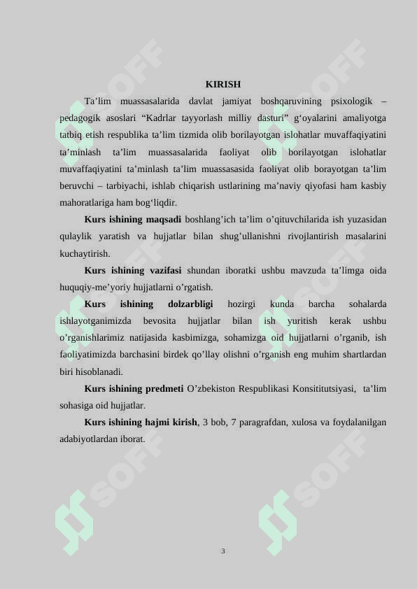 TA’LIMNI TIZIMINI BOSHQARUVCHI O’QUV-ME’YORIY HUJJATLAR 3