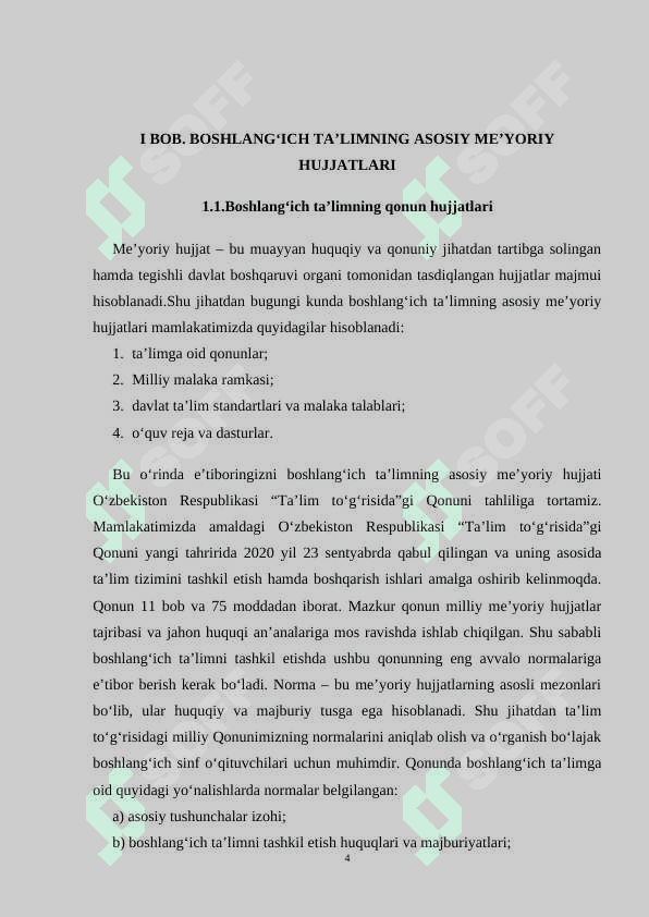 TA’LIMNI TIZIMINI BOSHQARUVCHI O’QUV-ME’YORIY HUJJATLAR 4