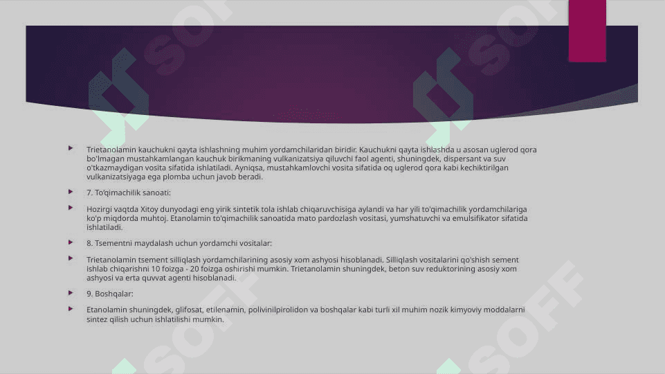 Gazlarni  etanolaminlarning  suvli eritmalari  yordamida tozalash 4