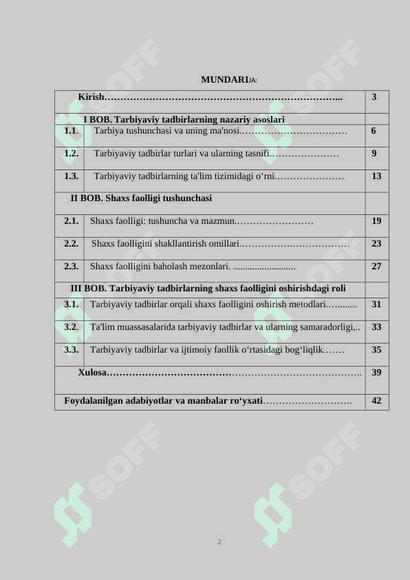 Tarbiyaviy tadbirlarning shaxs faolligini oshirishdagi 2