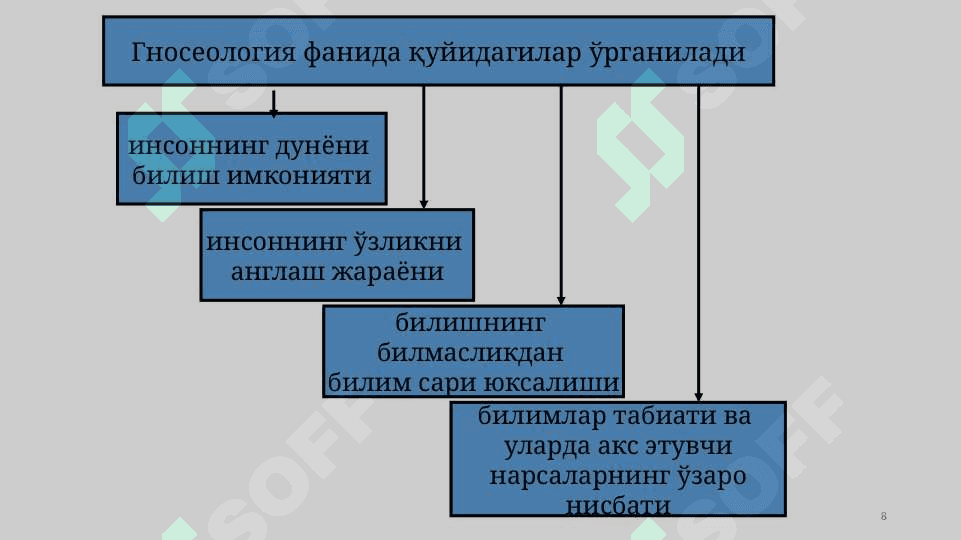 Билиш фалсафаси (Гносеология) 8