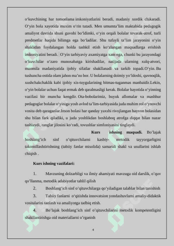 Kichik maktab yoshdagi bolalarni tarbiyalashda o'zbek xalq oyinlarining ahamiyati 4