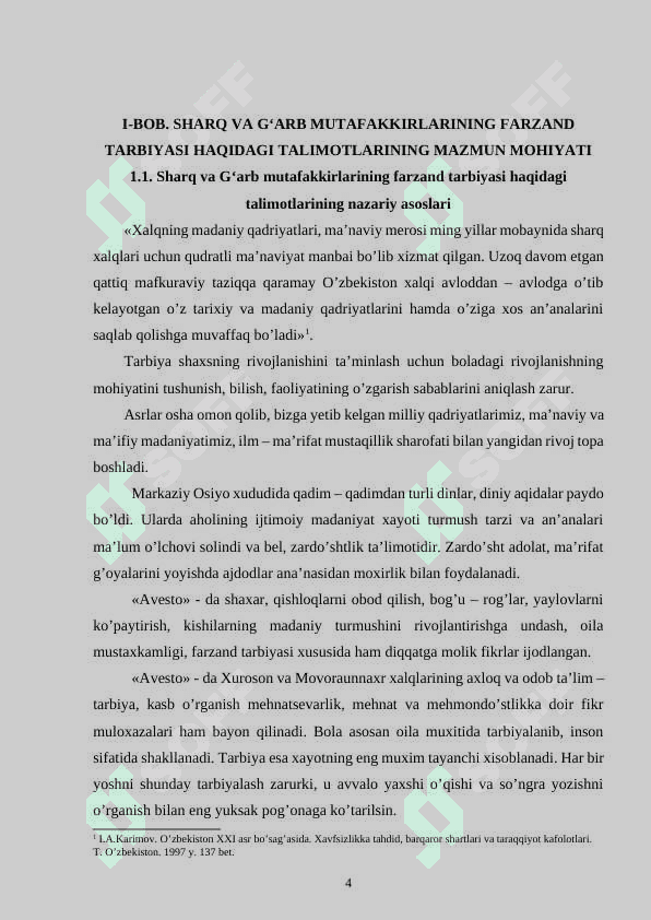 Sharq va G‘arb mutafakkirlarining farzand tarbiyasi haqidagi talimotlari 4