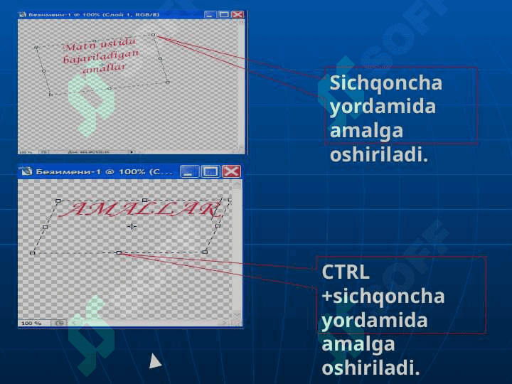 Adobe Photoshop dasturida tasvirlar hosil qilish va ularni taxrirlash. 7