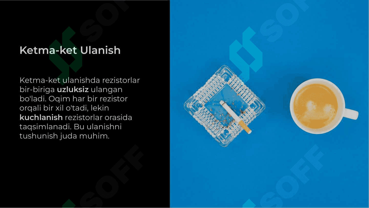 Rezistorlarning ketma-ket va paralel ulanishi 4