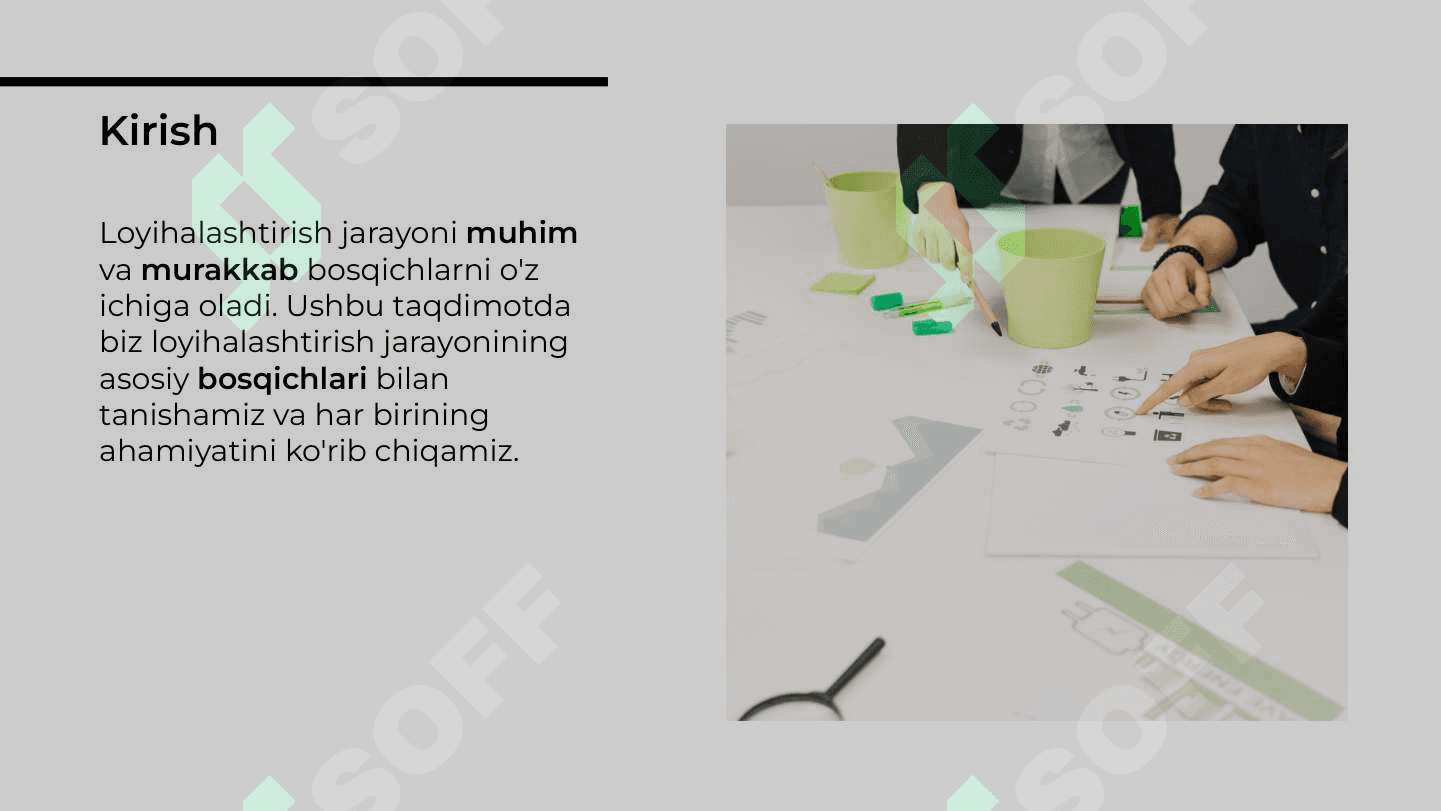 Loyihalashtirish jarayoni 2