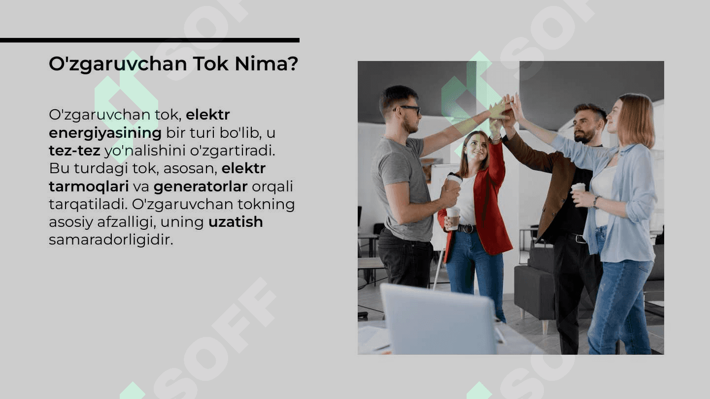 O'zgaruvchan to'k generatorlari 3