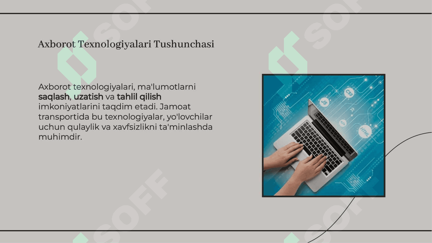 Axborot texnologiyalari va jamoat transportlarini boshqarish 3
