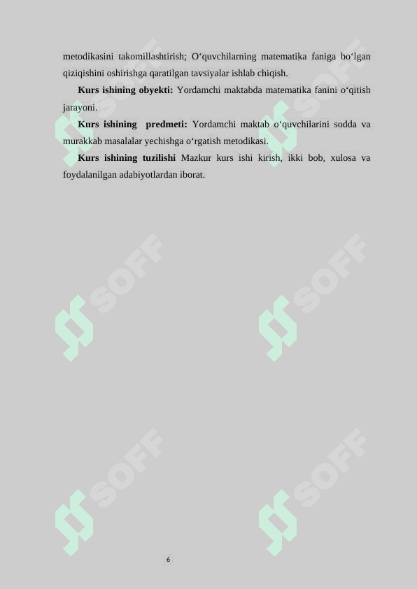 Yordamchi maktabda sodda va murakkab masalalar yechishga oʻrgatish 6