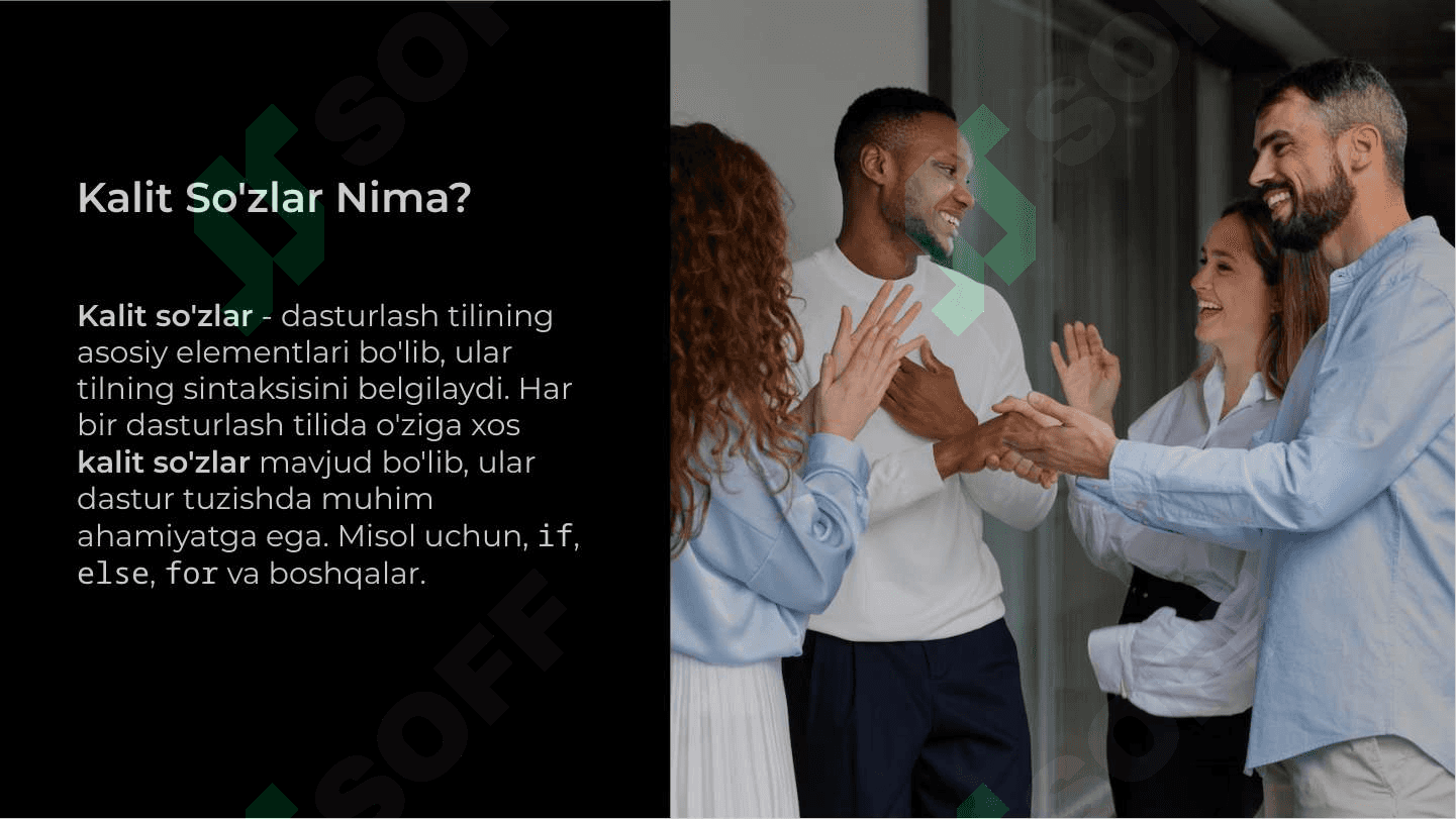Identifikatorlar va kalit so‘zlar 4