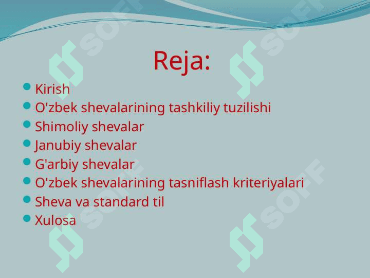 O'zbek shevalari tasnifi 2