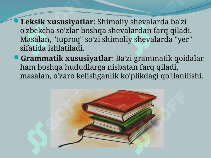 O'zbek shevalari tasnifi 6