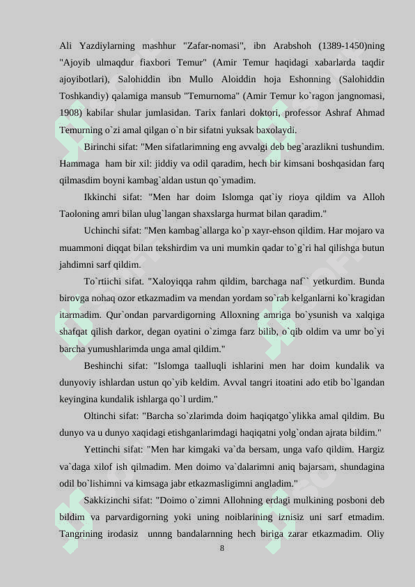 AMIR TEMUR VA TEMURIYLAR SULOLAI DAVRIDA OILA TARBIYASI 8