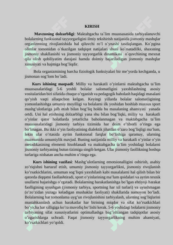 Maktabgacha yoshdagi bolalarning jismoniy faoligini oshirish texnalogiyalari 2