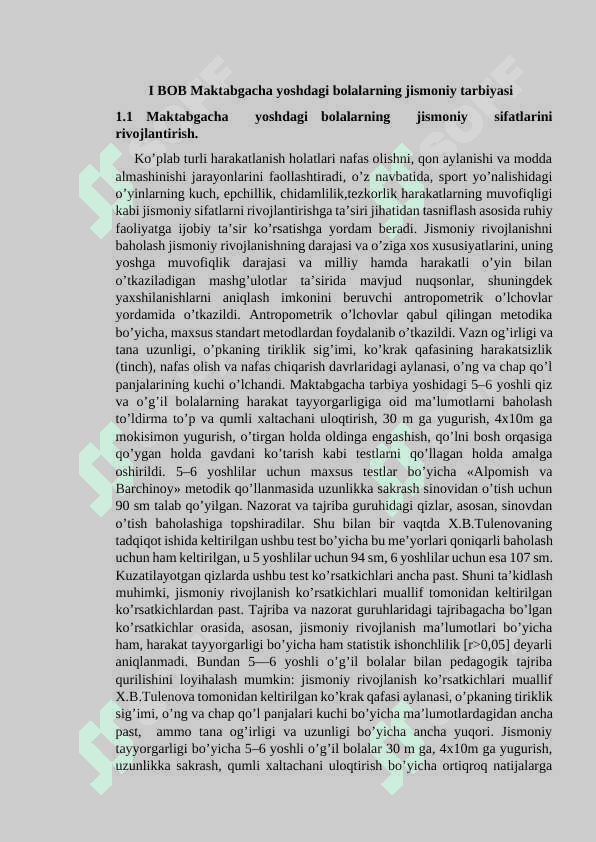 Maktabgacha yoshdagi bolalarning jismoniy faoligini oshirish texnalogiyalari 4