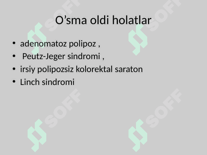 Ingichka ichak o'smasi 4