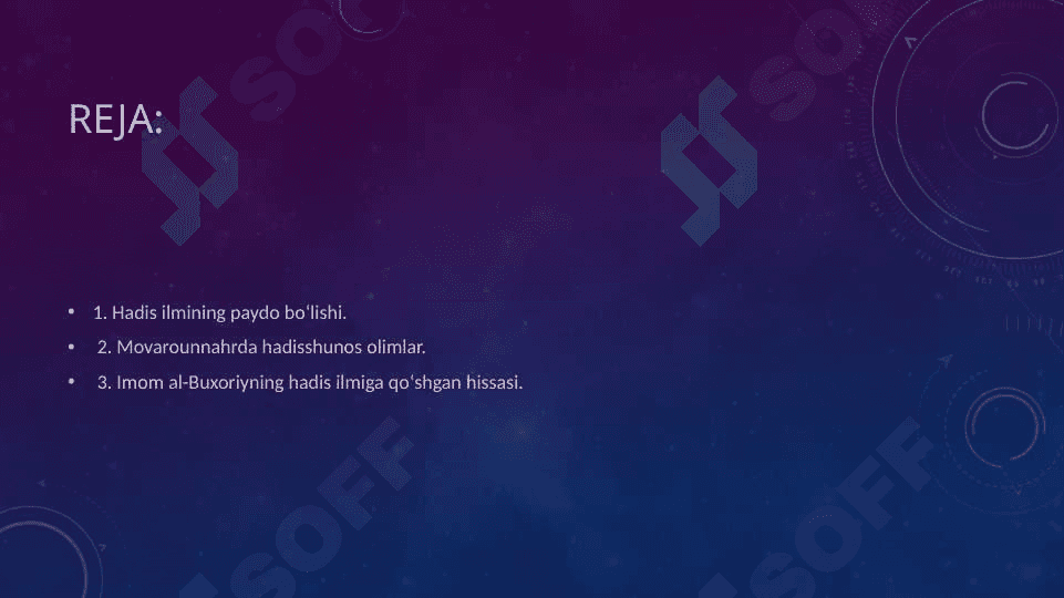 Hadis ilmining shakllanishi va Imom Buxoriyning jahonshumul xizmati 2