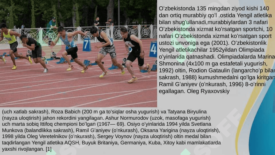 Yengil atletika.Uzunlikka sakrashlar. 4