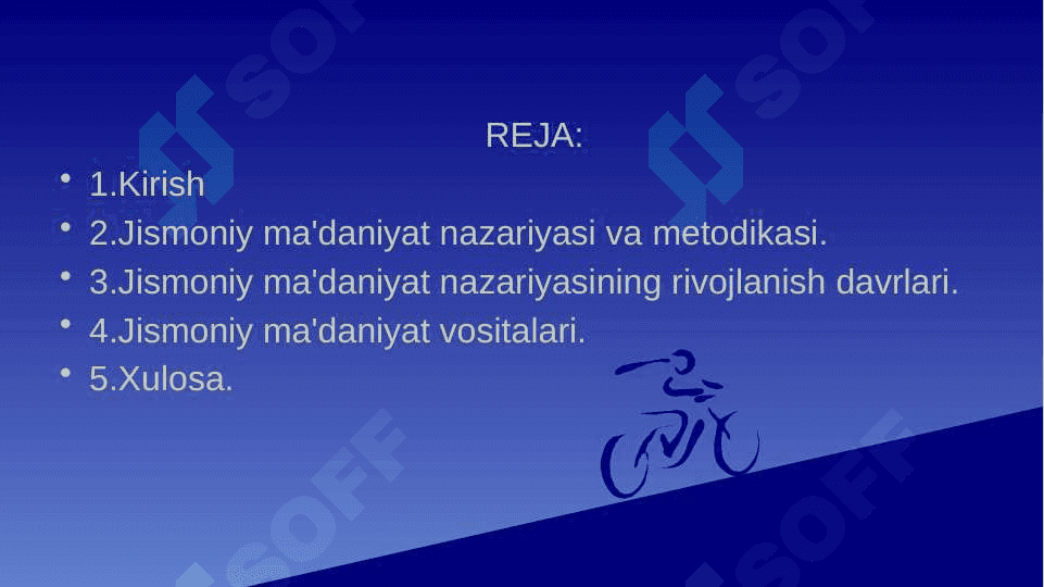 Jismoniy ma'daniyat tizimida trenajorlar. 2