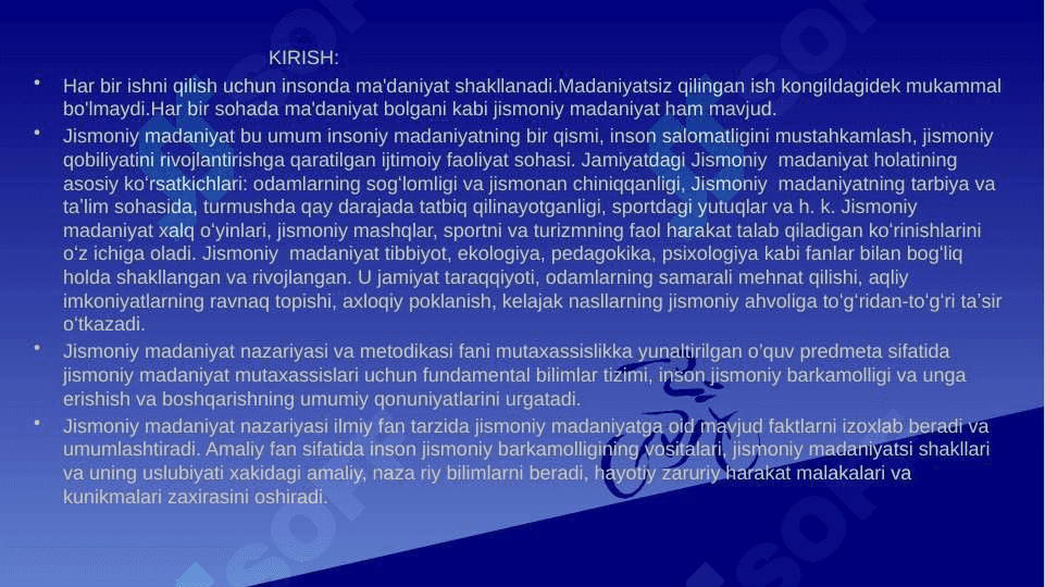 Jismoniy ma'daniyat tizimida trenajorlar. 3