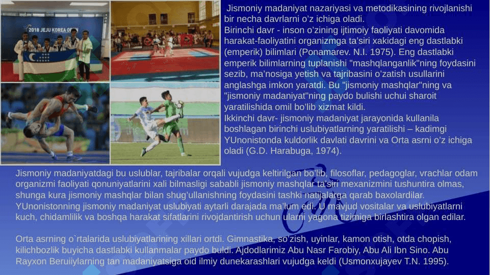 Jismoniy ma'daniyat tizimida trenajorlar. 7