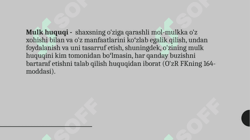 Tadbirkorlik faoliyatining mulkiy asoslari . Tadbirkorlik faoliyatini moliyalashtirish 2
