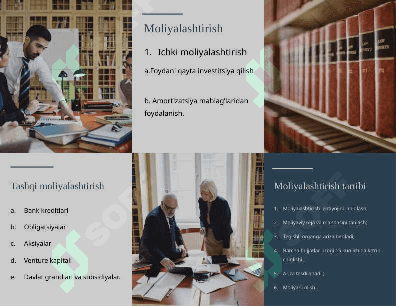 Turkiya davlatida Tadbirkorlik faoliyatining mulkiy asoslari va tadbirkorlik faoliyatini moliyalashtirish 2