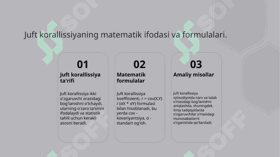 Juft xususiy va ko'plikdagi korallissiya konstitutlari ularning o'zaro farqlari 5