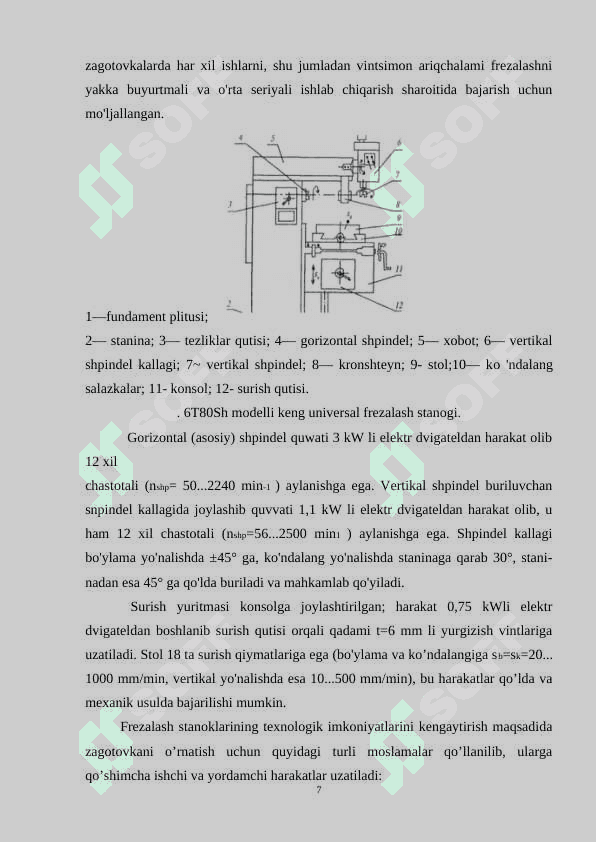 Frezalash jarayoni  uchun qisuvchi konduktor moslama loyihasi va kuch hisobi 7