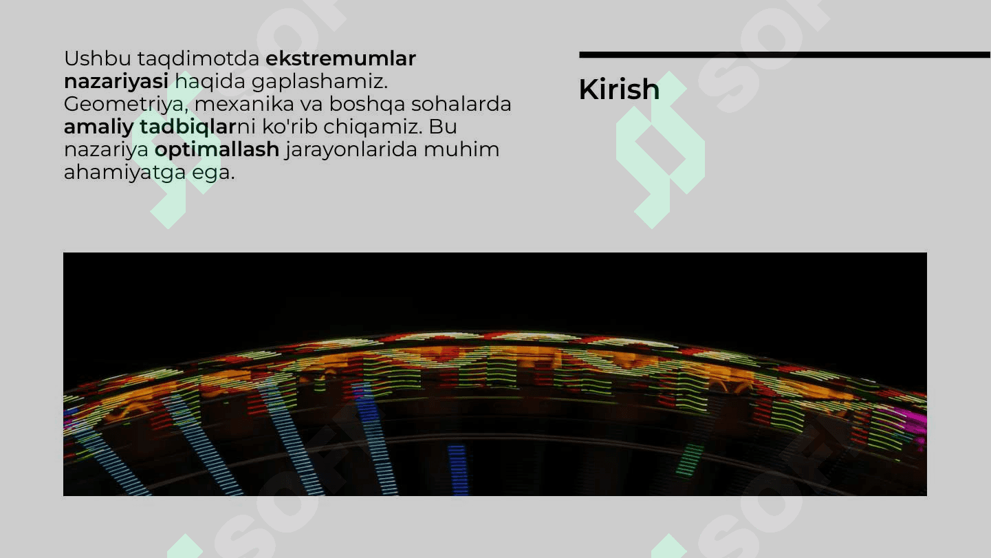 Ekstremumlar nazariyasining geometriya, mexanika va boshqa sohalarga doir masalalarga tadbiqi 2