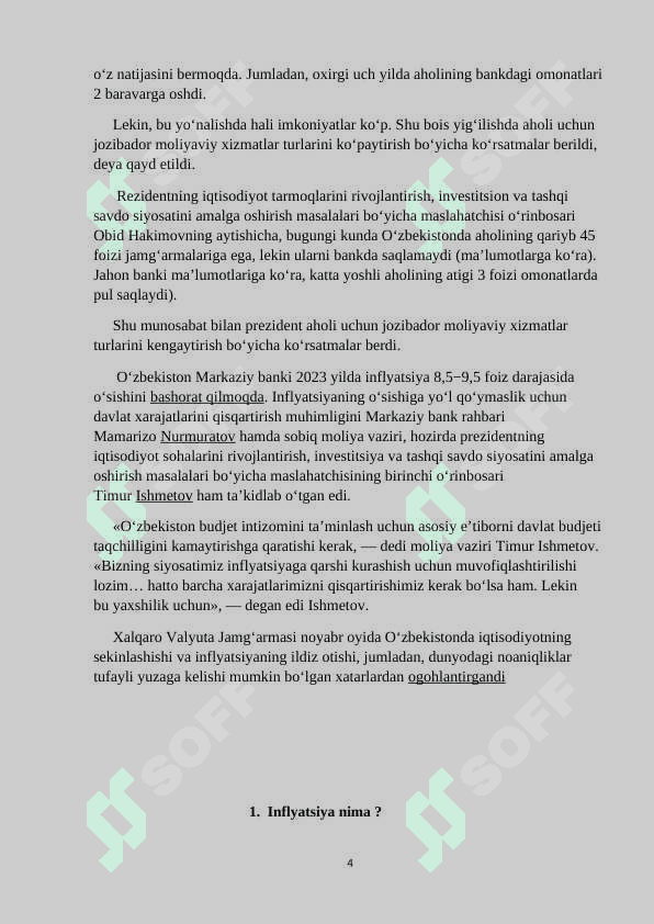 O'zbekistonda inflyatsiyaning sabablari va   xususiyatlari 4