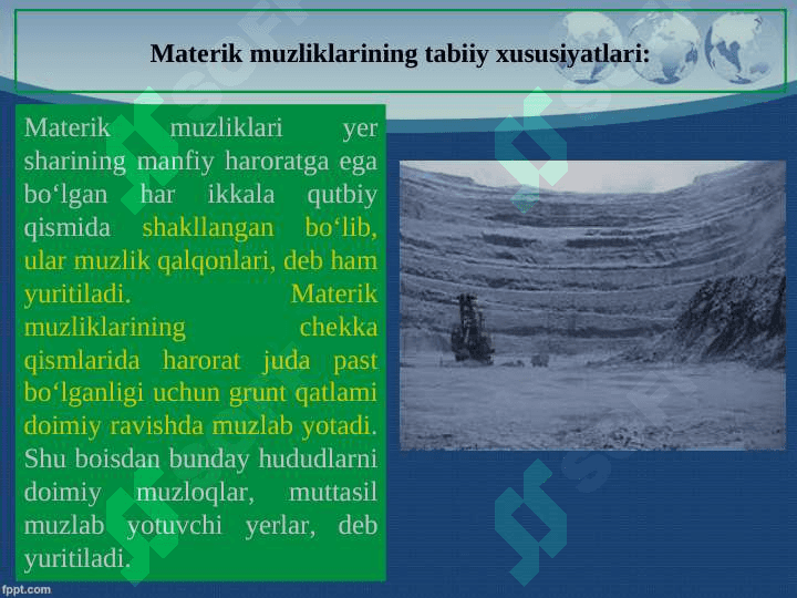 Muzliklarning geologik faoliyati 4