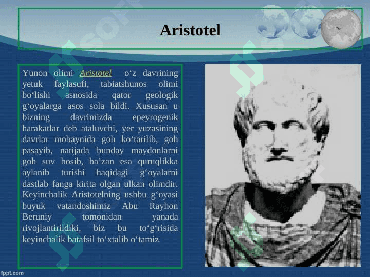 Geologiya fanining rivojlanish tarixi 5
