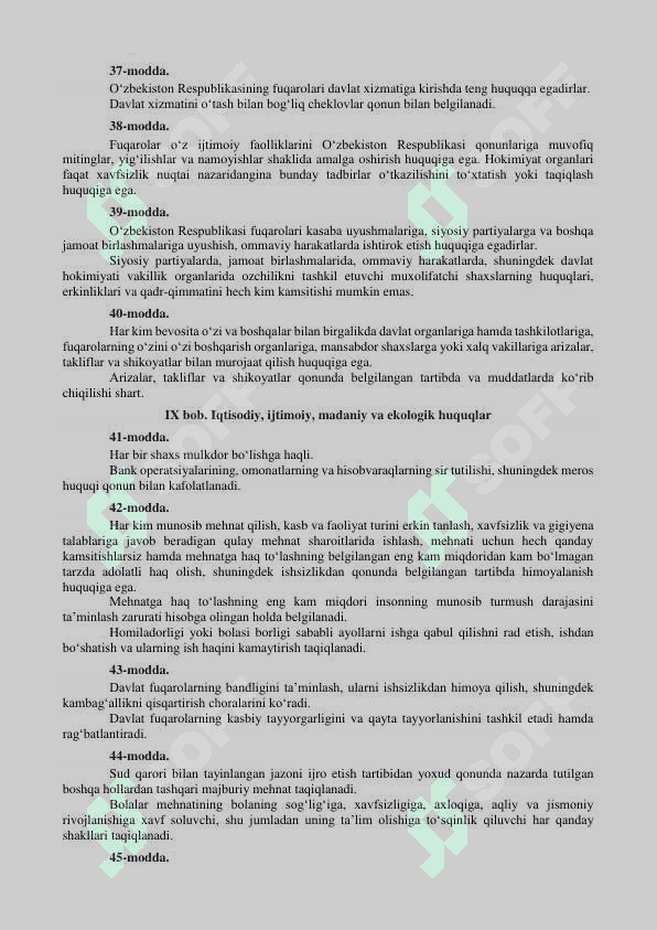 Yangi Tahrirdagi O'zbekiston Respublikasi Konstitutsiyasi 7