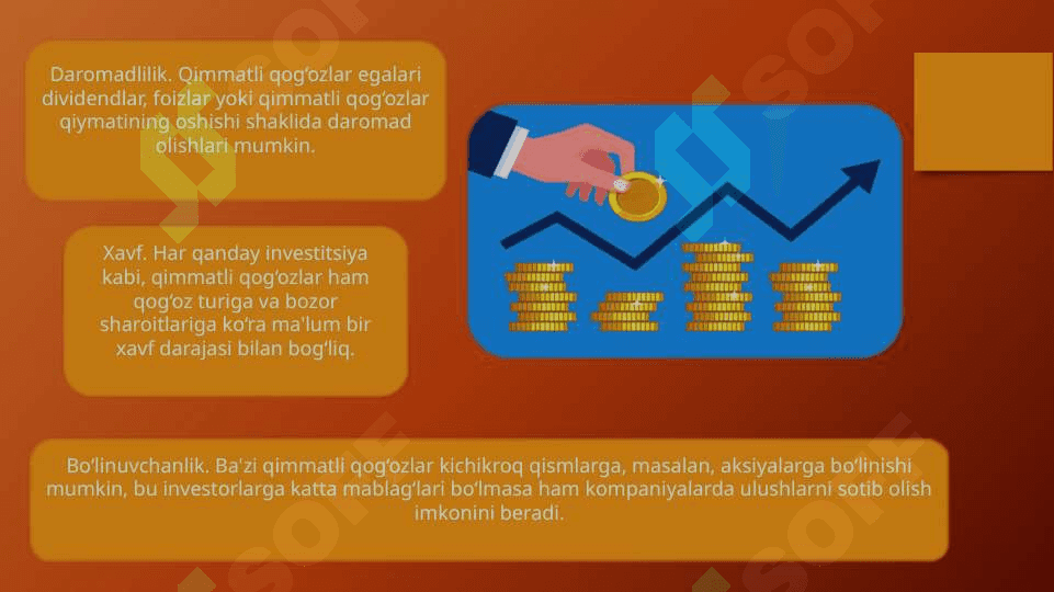 Qimmatli qog'ozlarning mohiyati va ularning asosiy turlariga tasnifi 7